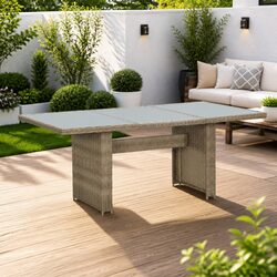 Versatile Brown Outdoor Dining Table for Your Garden