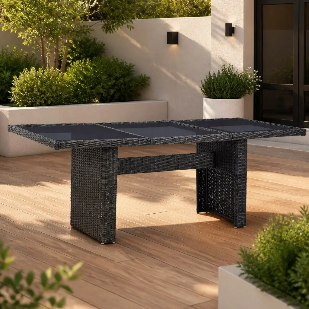 Black Outdoor Table for Entertaining