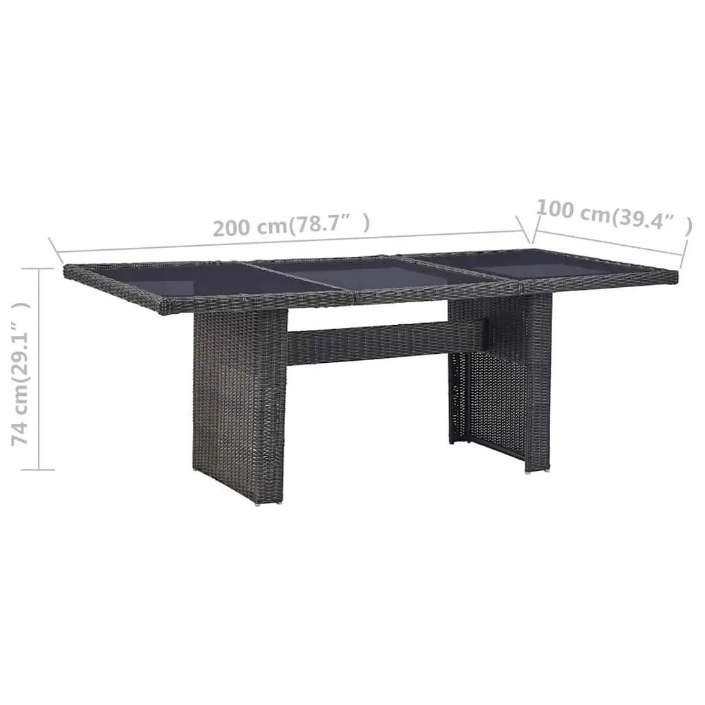 Black Outdoor Table for Entertaining