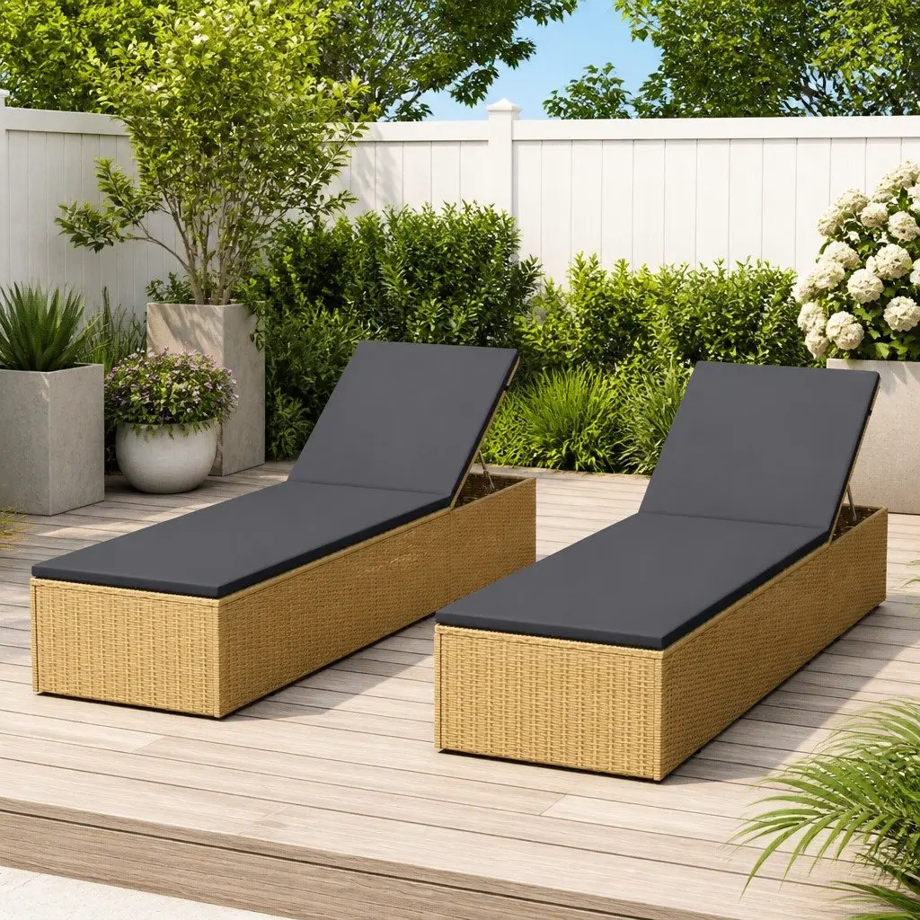 Sun Lounger for Poolside and Garden Use