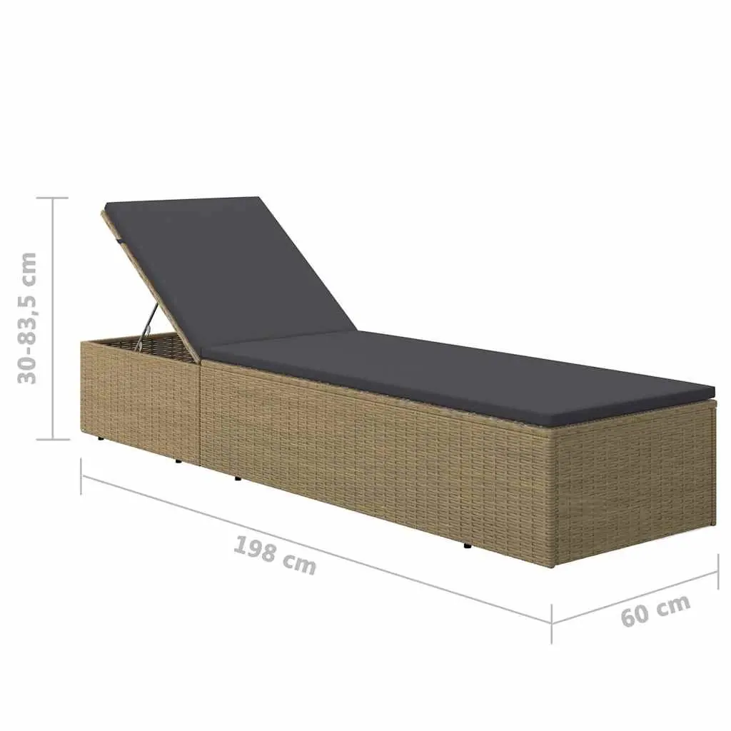 Sun Lounger for Poolside and Garden Use