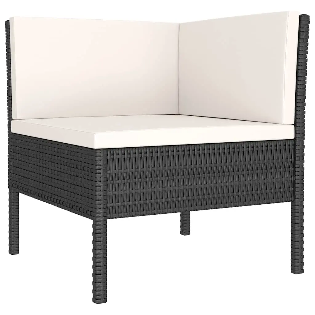 Black Garden Lounge Set for Outdoor Relaxation