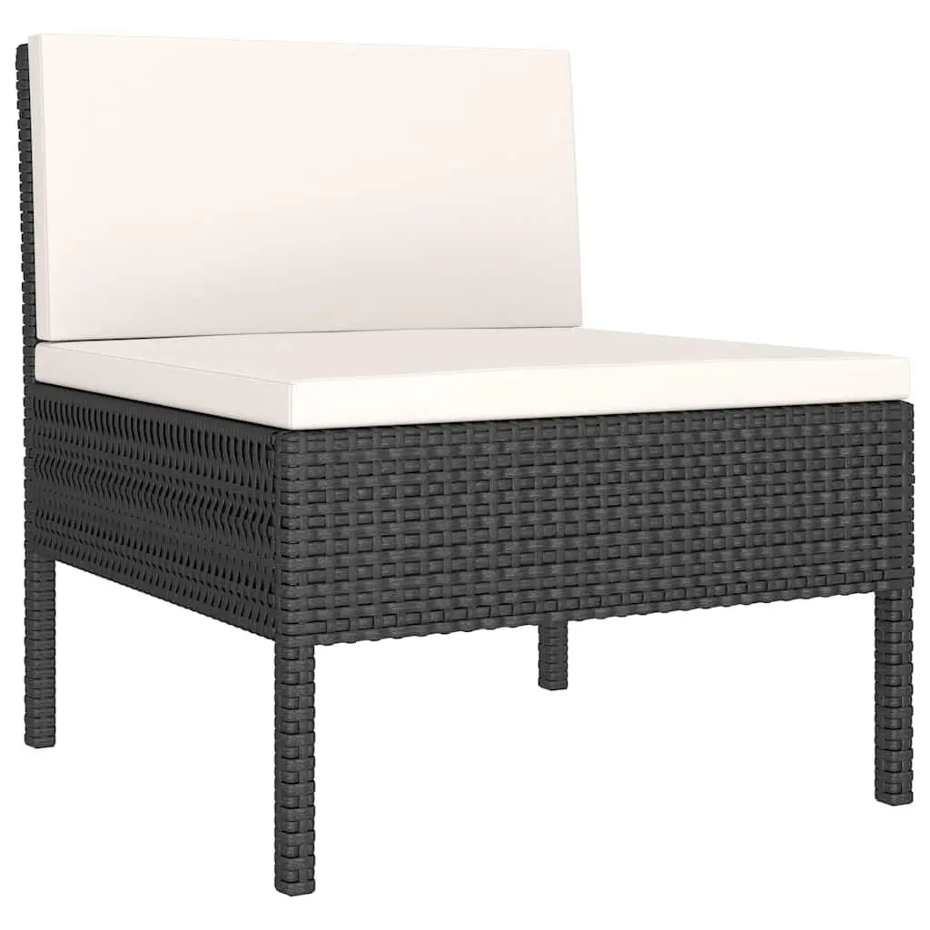 Black Garden Lounge Set for Outdoor Relaxation