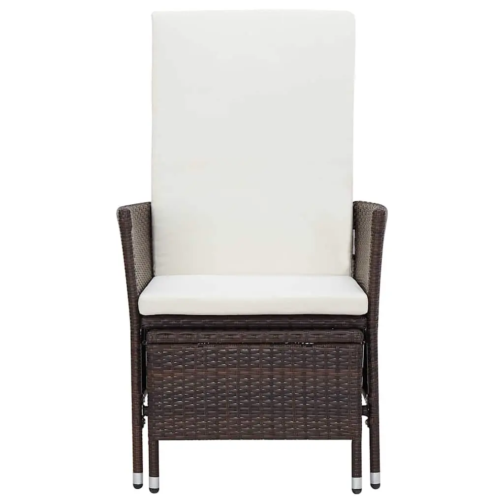 Garden Lounge Set 2 Piece Outdoor Furniture Poly Rattan Armchair Tea Table