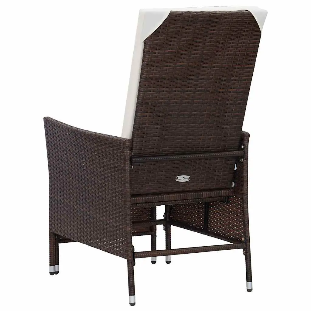 Garden Lounge Set 2 Piece Outdoor Furniture Poly Rattan Armchair Tea Table