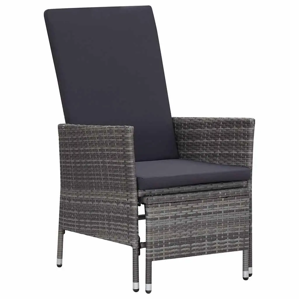Garden Lounge Set 2 Piece Outdoor Furniture with Cushions Tea Table Armchair