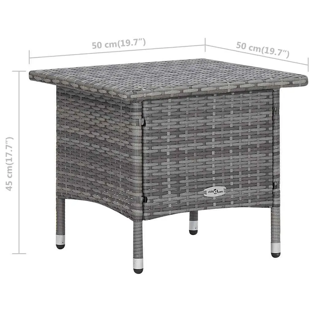 Garden Lounge Set 2 Piece Outdoor Furniture with Cushions Tea Table Armchair