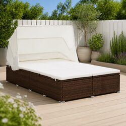 Versatile 2-Person Lounger for Poolside and Patio Use