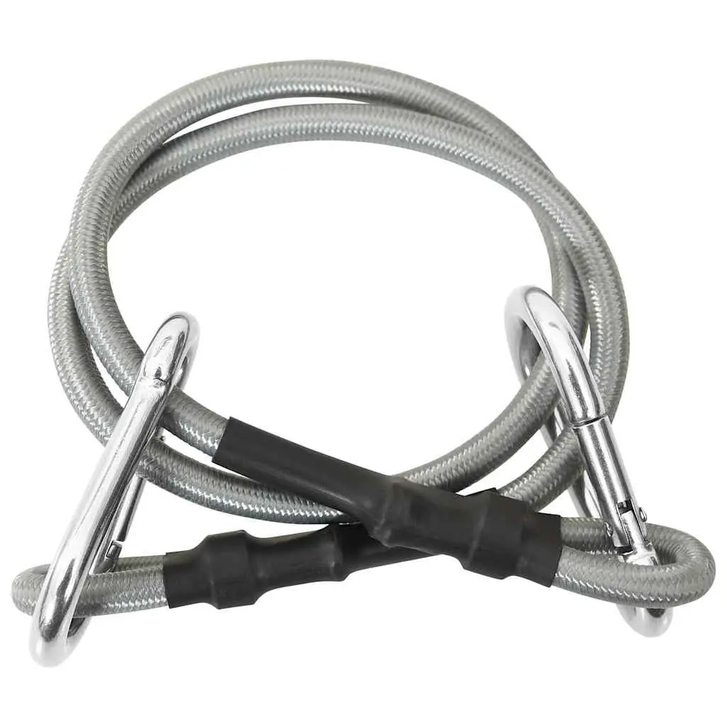 Ropes with Carabiner Rubber 4 Piece Set Tensioning Outdoor Accessory