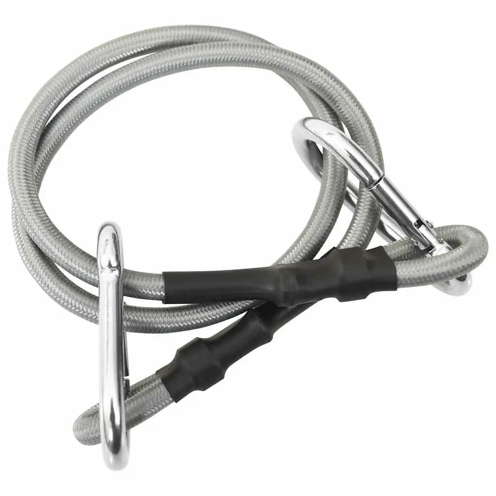 Ropes with Carabiner Rubber 4 Piece Set Tensioning Outdoor Accessory