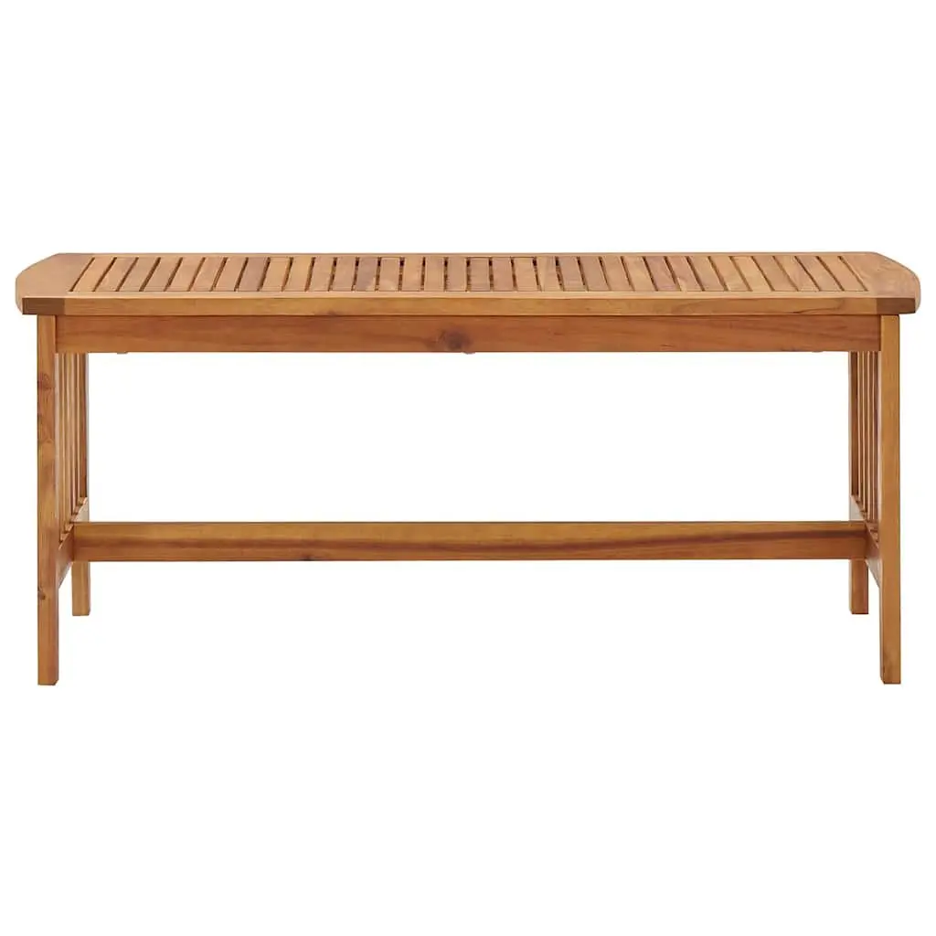 Coffee Table Slatted Top Solid Acacia Wood 102x50x43cm Brown