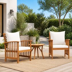 Practical Outdoor Garden Chairs Set with Cushions