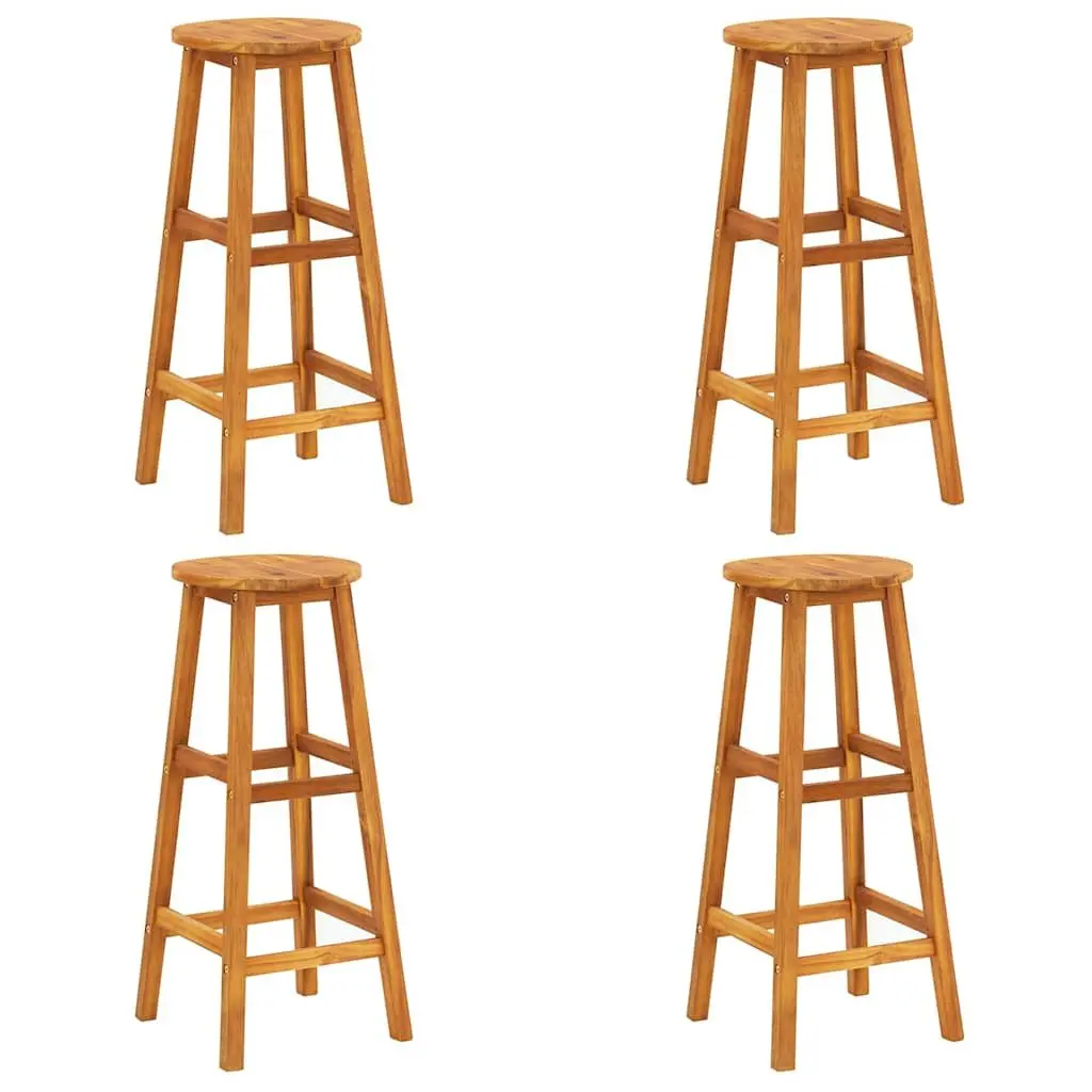 4-Piece Bar Stool Set for Outdoor Settings