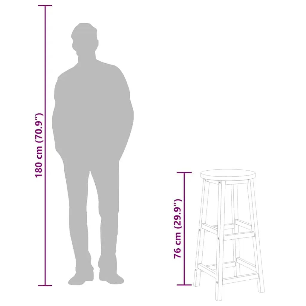 4-Piece Bar Stool Set for Outdoor Settings