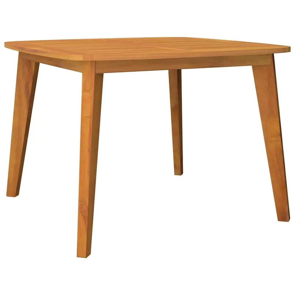 Solid Wood Garden Table Acacia 110x110x75 cm Brown