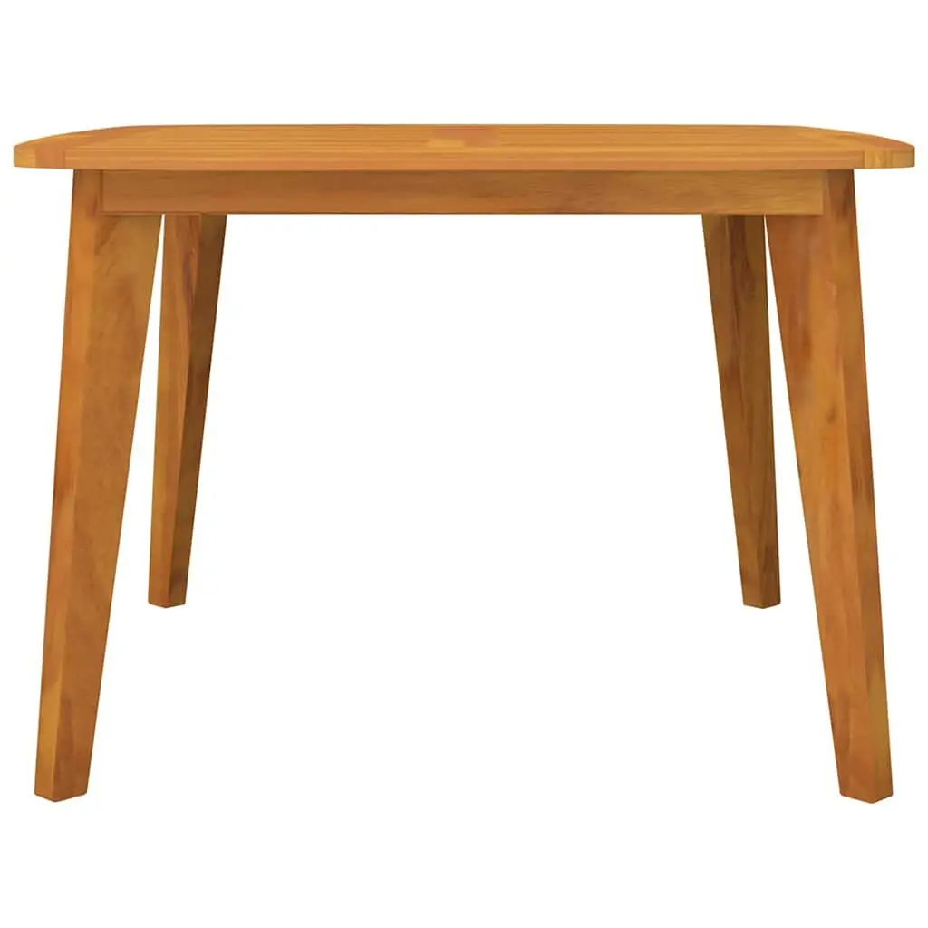 Solid Wood Garden Table Acacia 110x110x75 cm Brown