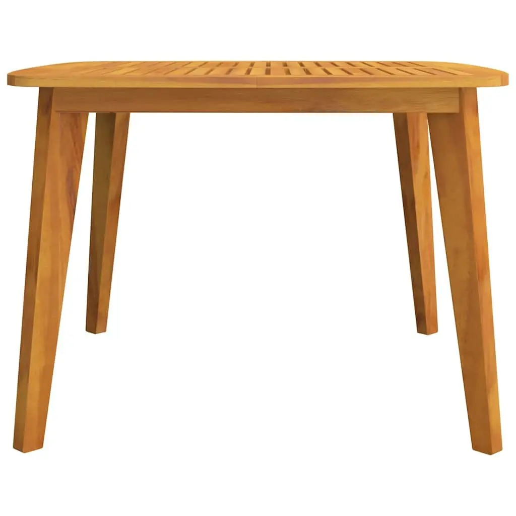 Solid Wood Garden Table Acacia 110x110x75 cm Brown