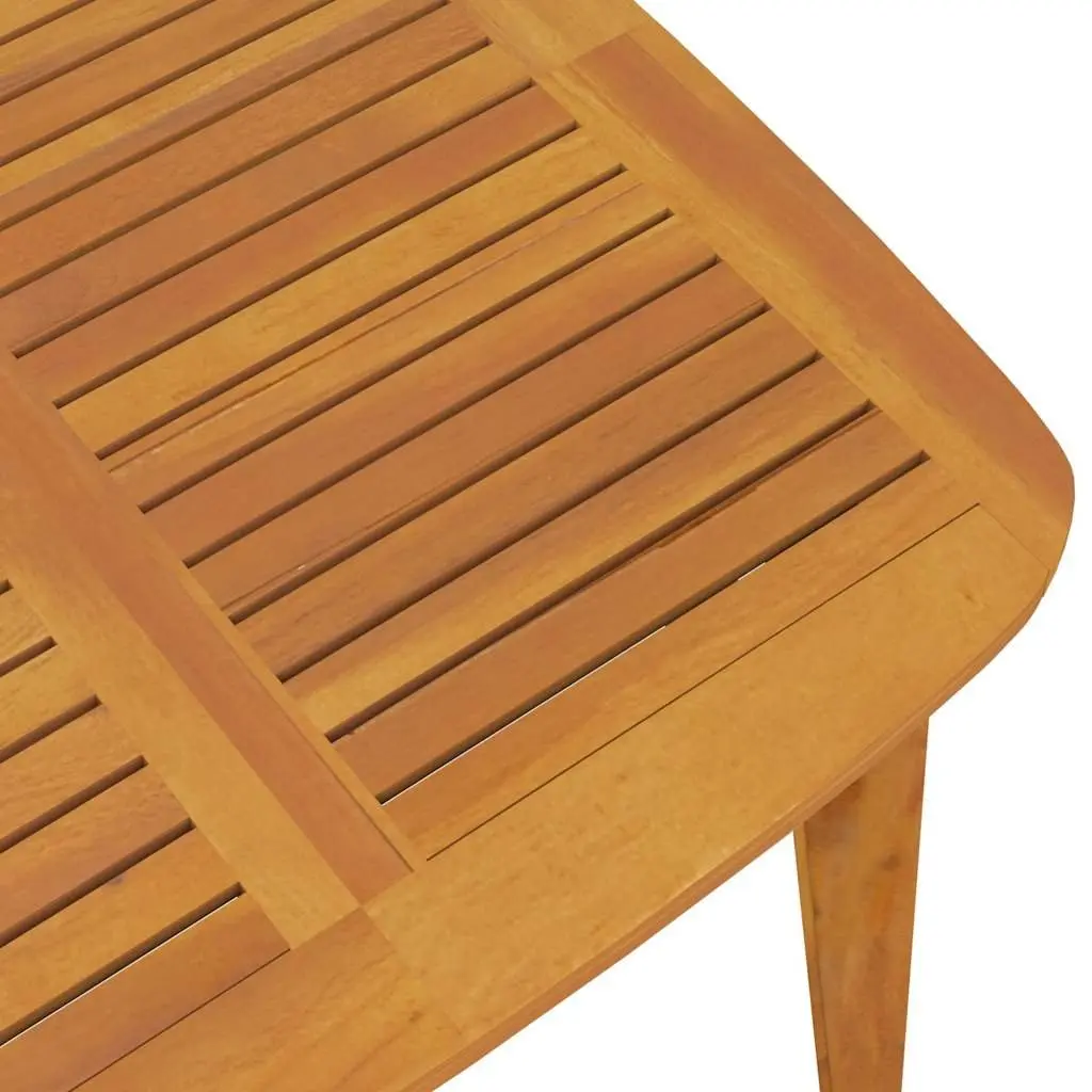 Solid Wood Garden Table Acacia 110x110x75 cm Brown