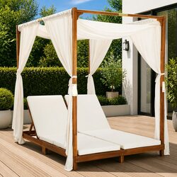 Versatile Double Sun Lounger for Your Outdoor Relaxation