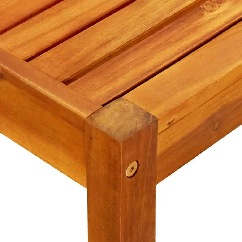 Solid Acacia Wood Garden Table Outdoor Patio Coffee Table Brown 85x57x29cm