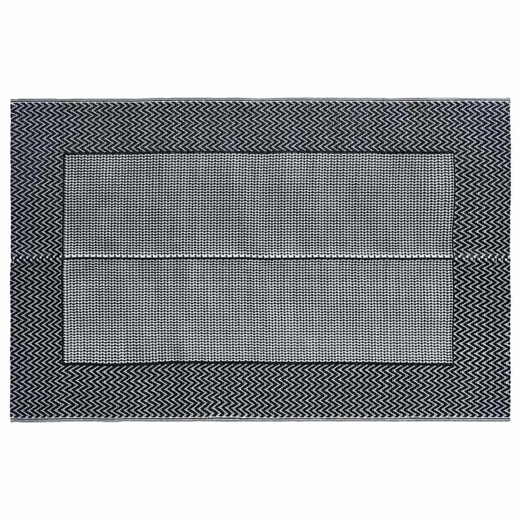 Outdoor Rug PP Grey 160x230 cm Carpet for Patio Balcony Terrace Garden Decor