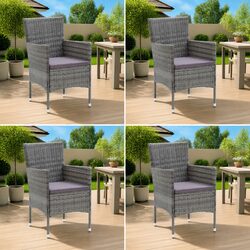Durable Outdoor Dining Chair Set of 4 for Gardens