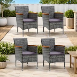 Practical Grey Outdoor Dining Chairs for Your Garden