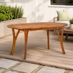 Functional Solid Acacia Wood Outdoor Garden Table