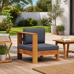 Versatile Middle Sofa Section for Outdoor Living Areas