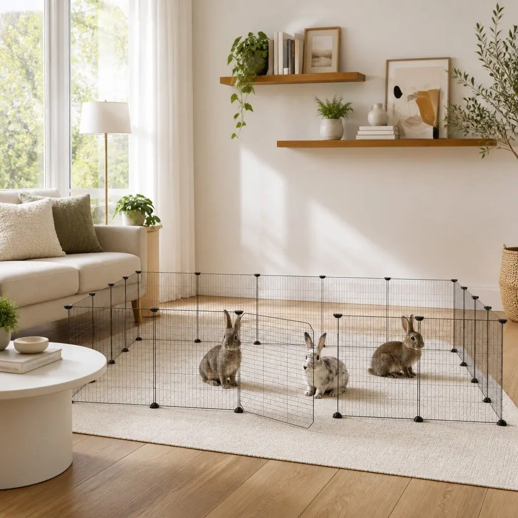 20-Panel Pet Cage for Small Animals, 35x35 cm