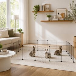 Practical 20-Panel Pet Cage for Small Animals, 35x35 cm