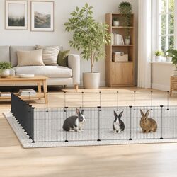 Practical 52-Panel Pet Cage for Home Use 35x35 cm