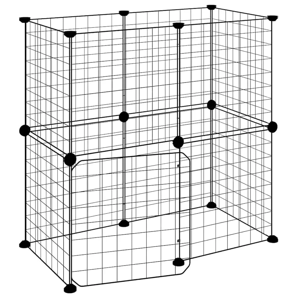 12-Panel Pet Cage for Home Use, 35x35 cm