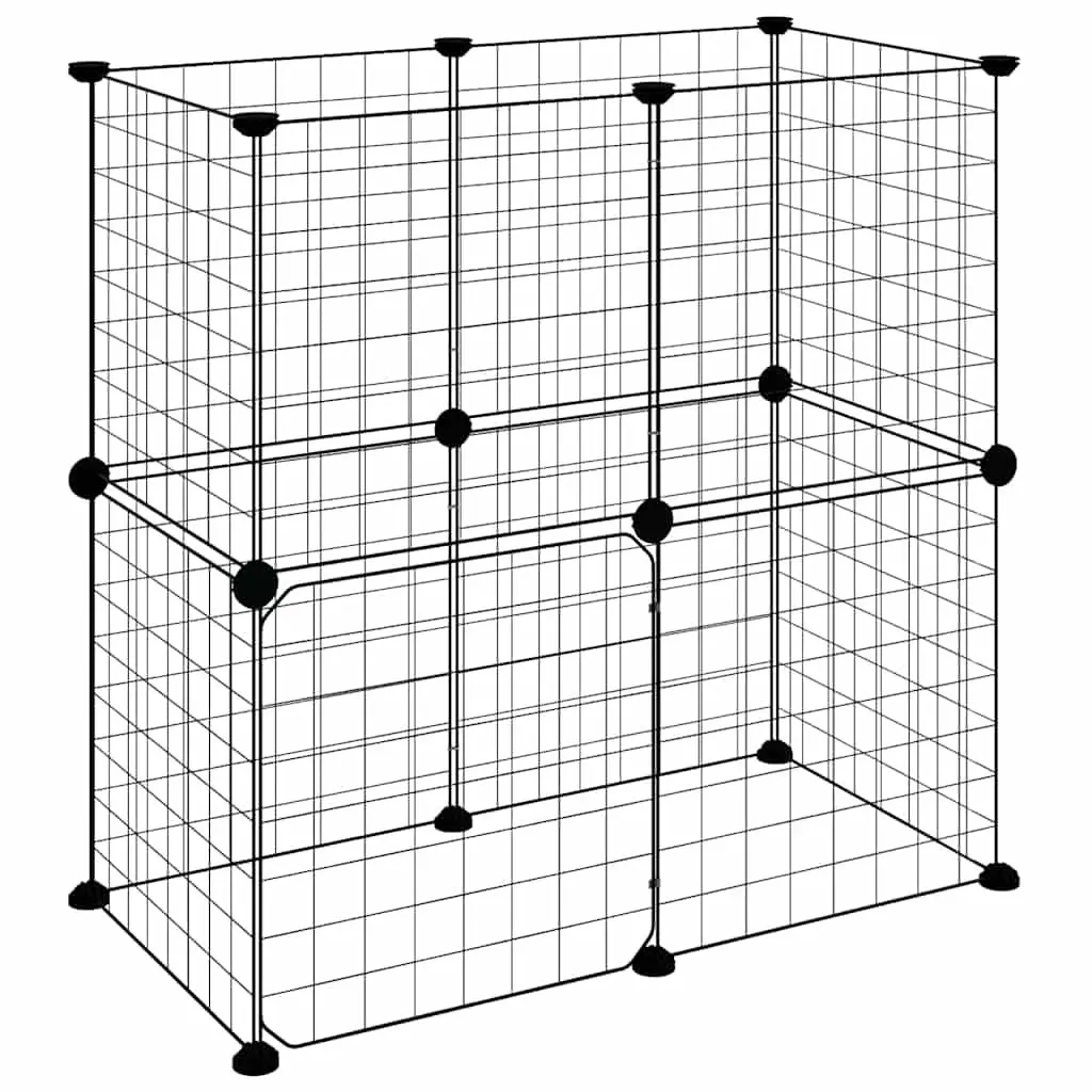 12-Panel Pet Cage for Home Use, 35x35 cm