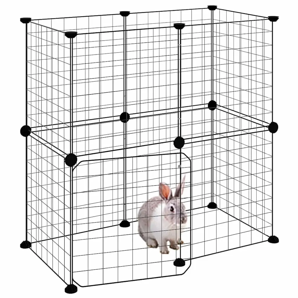 12-Panel Pet Cage for Home Use, 35x35 cm