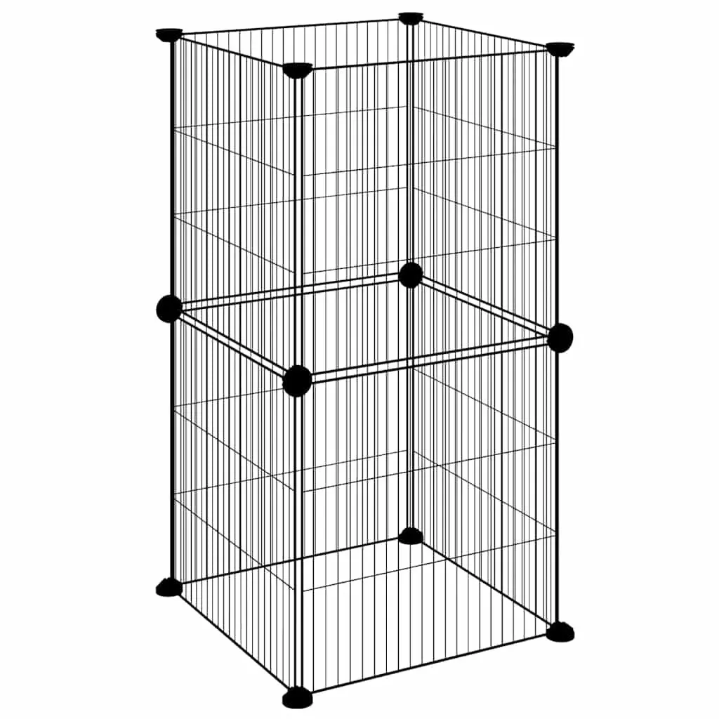 8-Panel Pet Cage Enclosure for Home Use