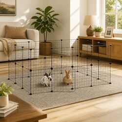 Practical Pet Cage for Home Use: Modular Design 35x35cm