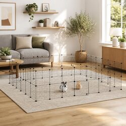 Practical Pet Cage for Small Spaces and Playtime