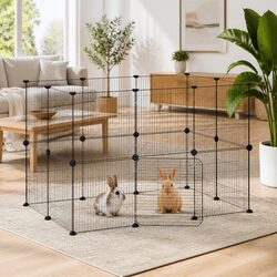 Practical 20-Panel Pet Cage for Small Animal Homes