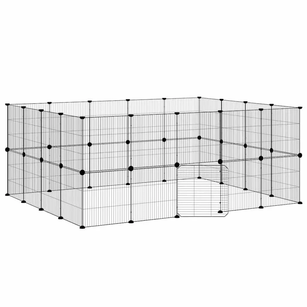 36-Panel Pet Cage with Door for Small Pets