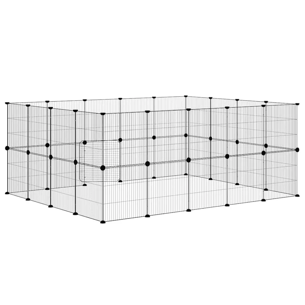 36-Panel Pet Cage with Door for Small Pets