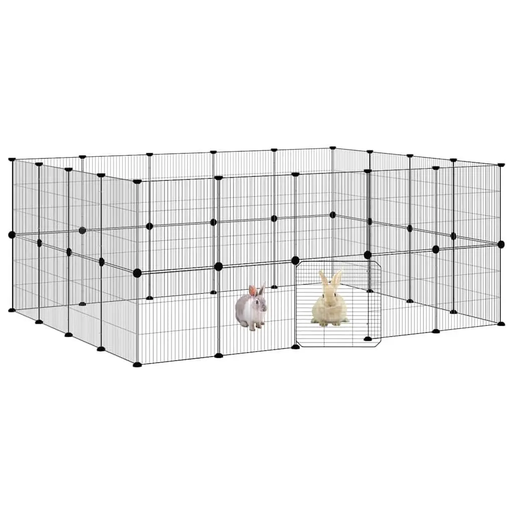 36-Panel Pet Cage with Door for Small Pets