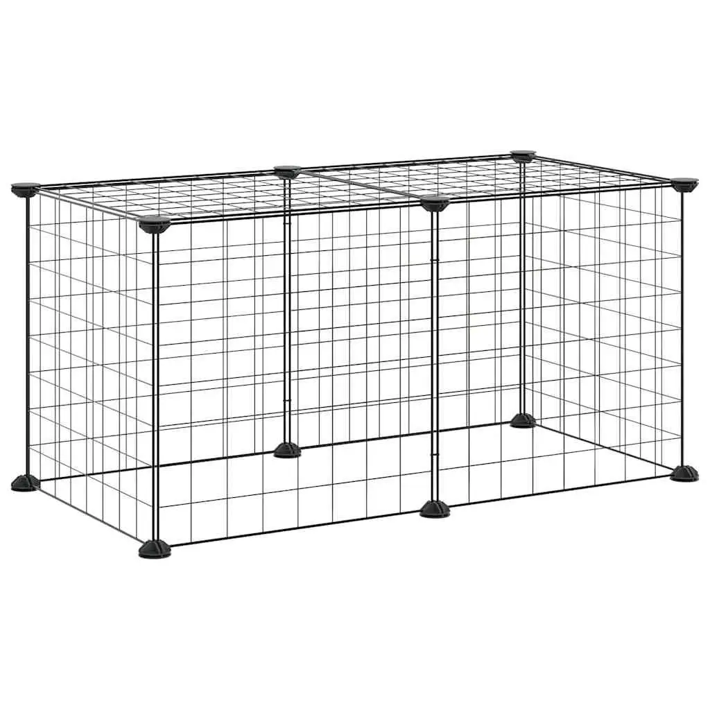 8-Panel Pet Exercise Pen for Small Animals 35x35 cm