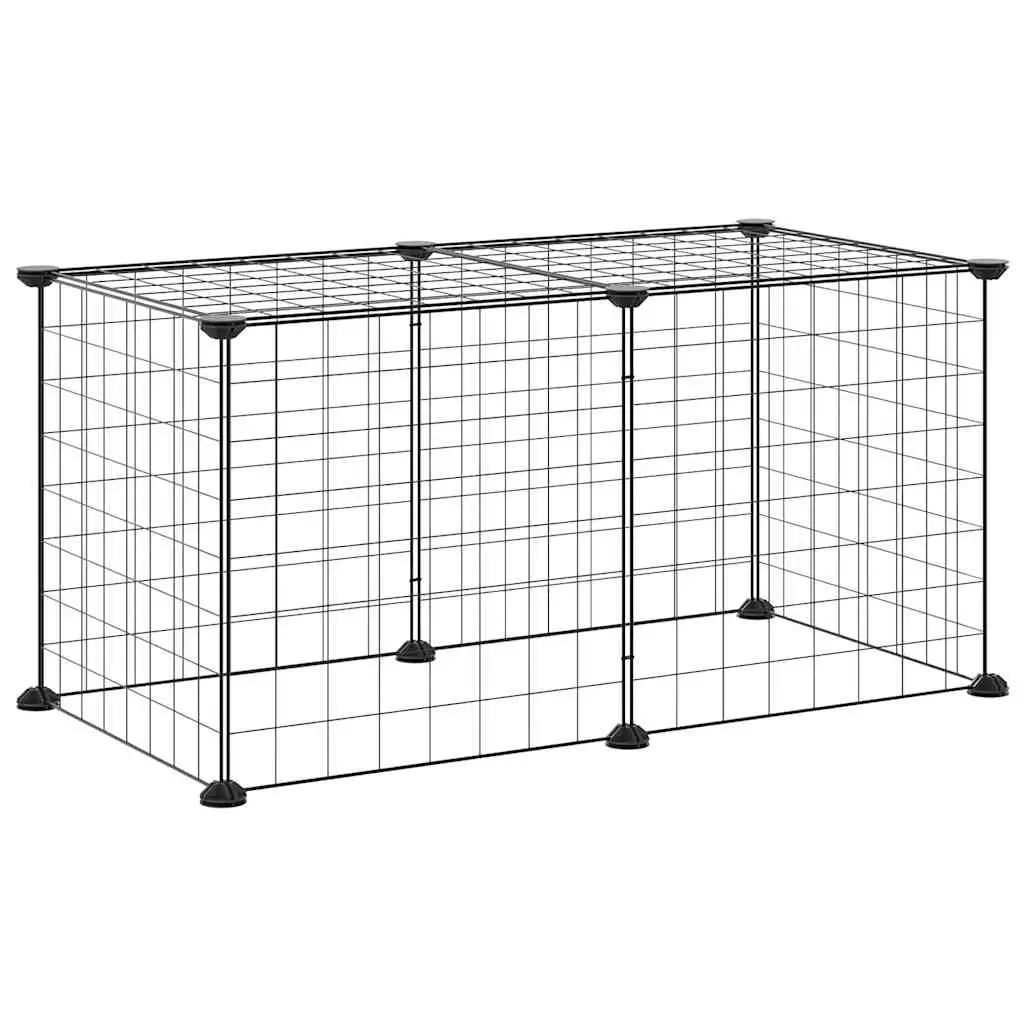 8-Panel Pet Exercise Pen for Small Animals 35x35 cm