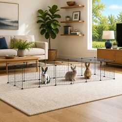 Practical 28-Panel Small Animal Cage for Every Home