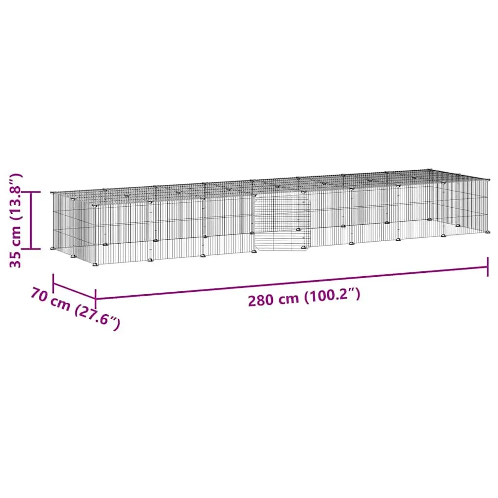 36-Panel Pet Cage with Door for Home Use