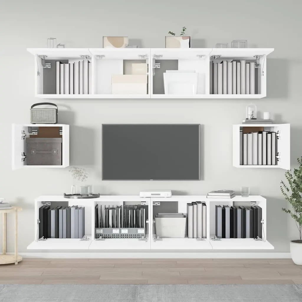 Wall-Mounted TV Cabinet Set for Home Use