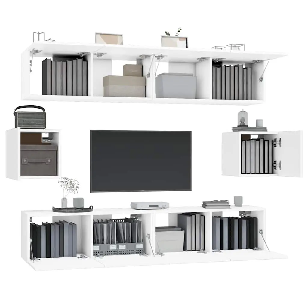 Wall-Mounted TV Cabinet Set for Home Use