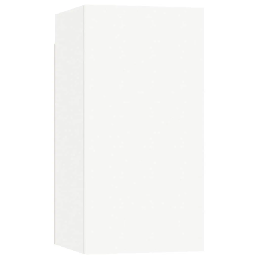 White Wall-Mounted TV Cabinet for Living Spaces