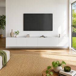Practical 3 Piece White TV Cabinet for Your Home
